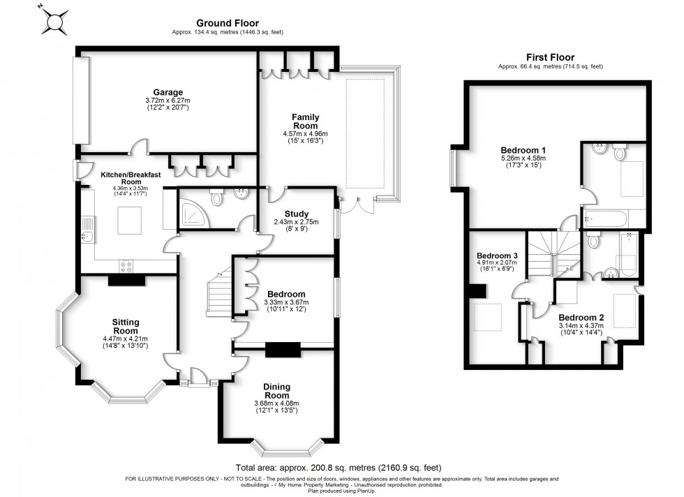 Floorplan for Amersham, Bucks, HP6