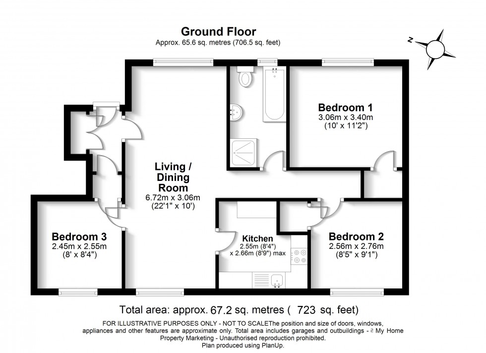 Floorplan for Plantation Road, Amersham, HP6