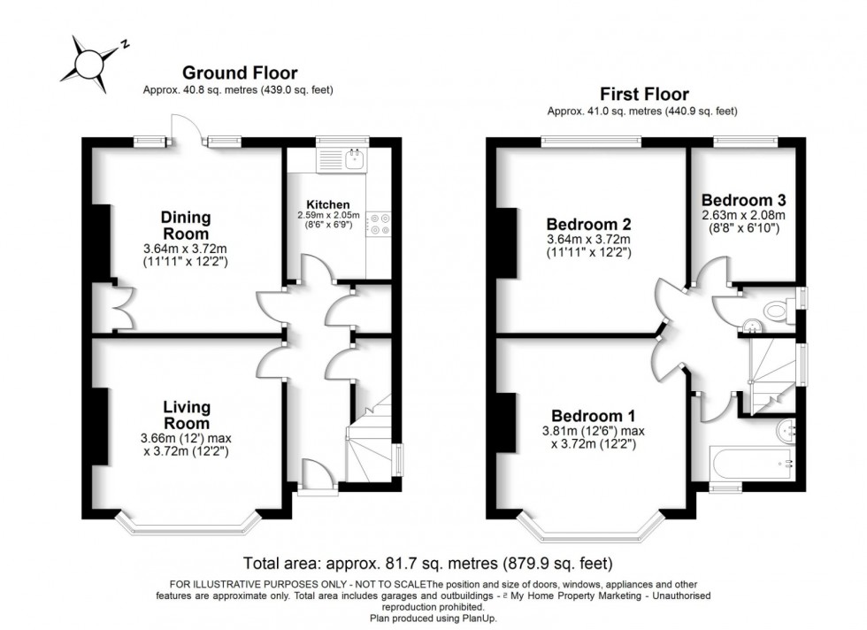 Floorplan for Amersham, Bucks, HP7