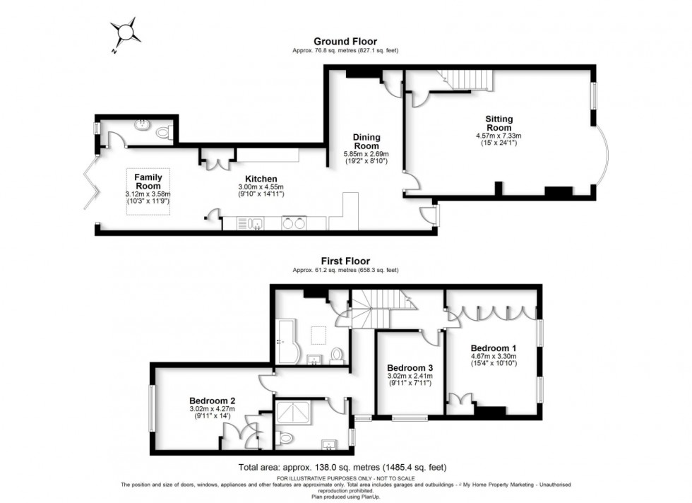 Floorplan for Coleshill, Amersham, HP7