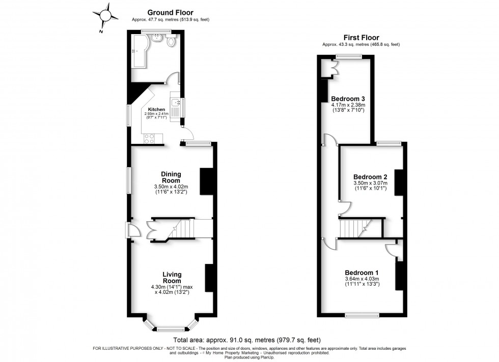 Floorplan for Prestwood, Great Missenden, HP16