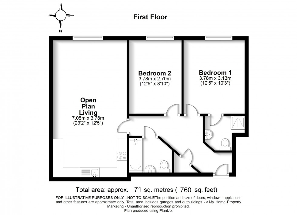 Floorplan for Amersham, Buckinghamshire, HP7