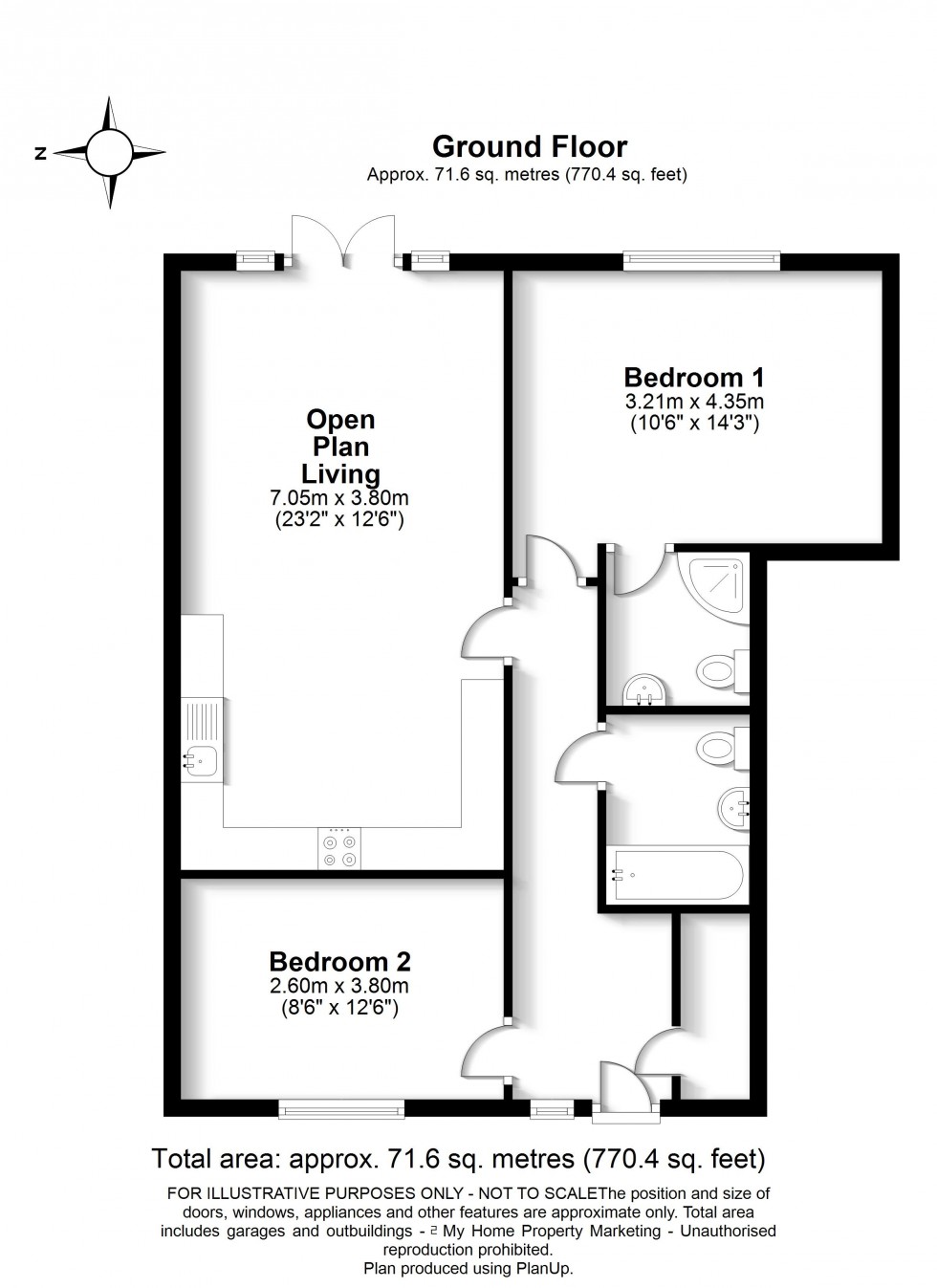 Floorplan for Amersham, Bucks, HP7