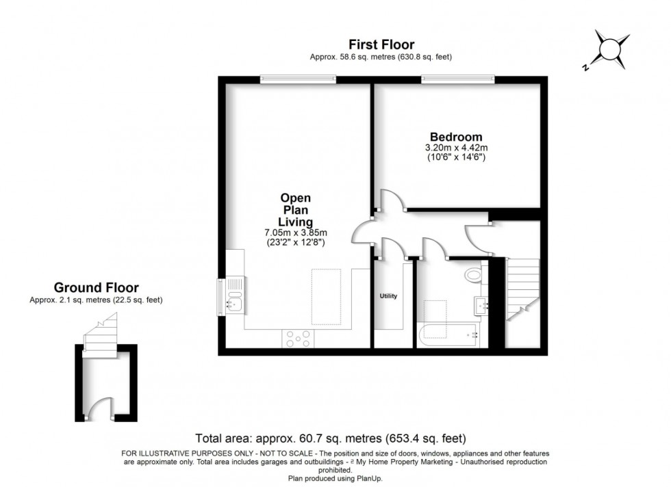 Floorplan for Amersham, Bucks, HP7