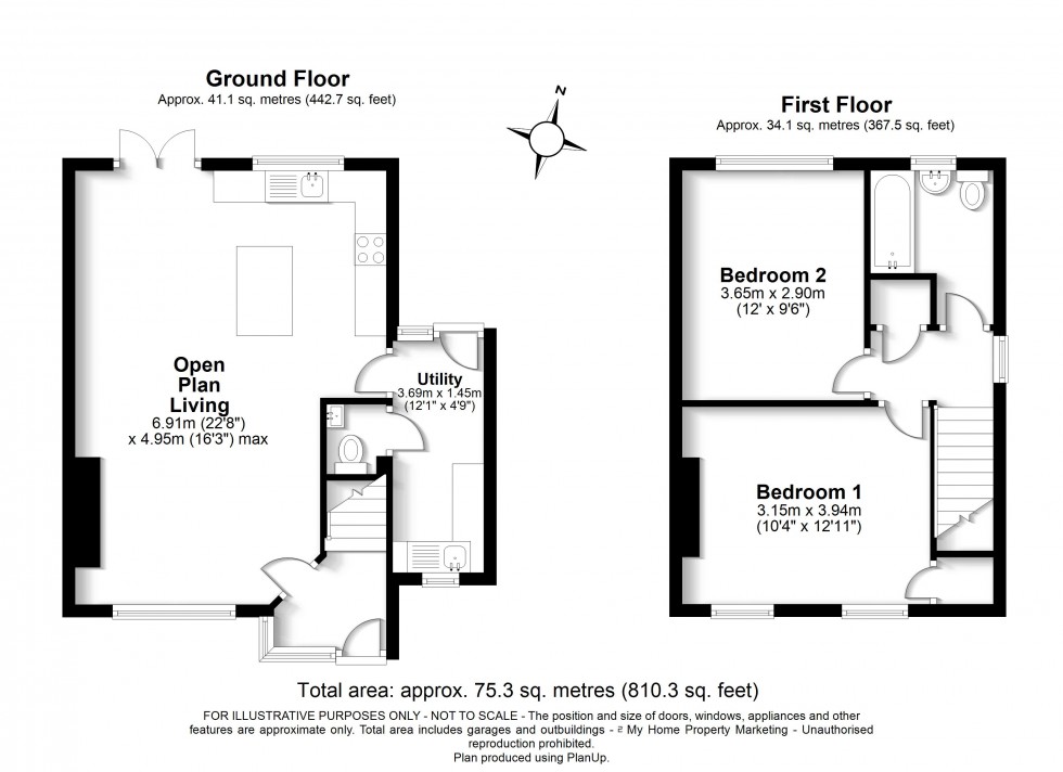 Floorplan for Little Chalfont, Buckinghamshire, HP6