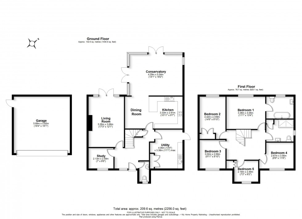 Floorplan for Hyde Heath, Amersham, HP6