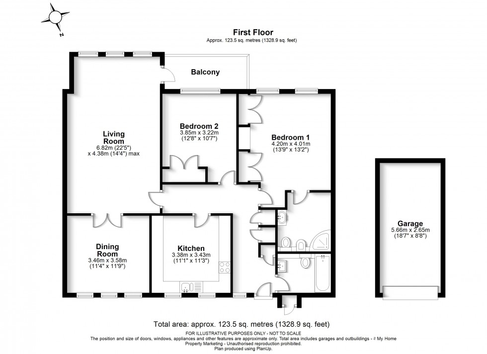 Floorplan for Little Chalfont, Amersham, HP7