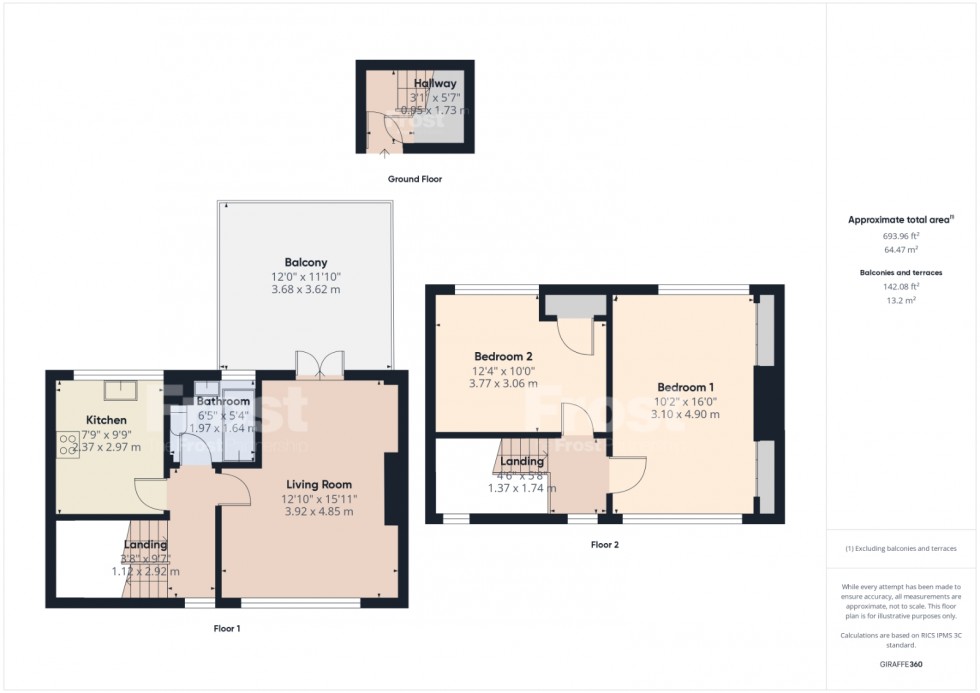 Floorplan for Stanwell, Middlesex, TW19