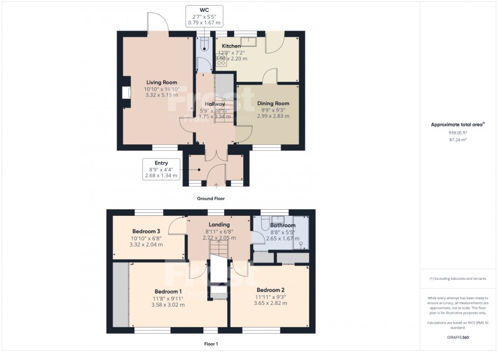 Floorplan for Stanwell, Middlesex, TW19