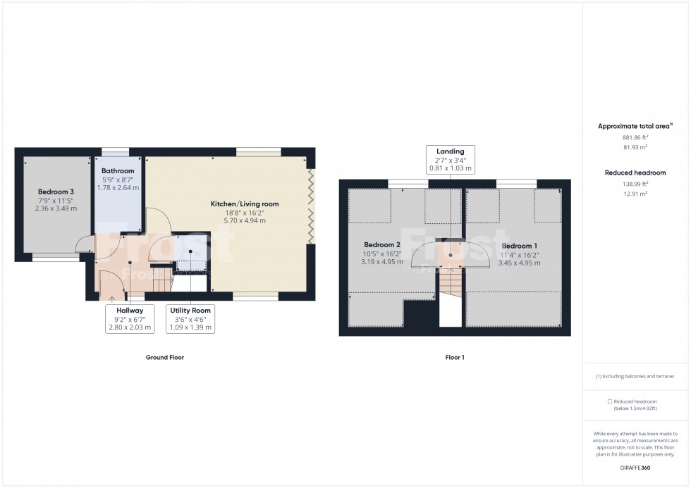 Floorplan for Stanwell, Middlesex, TW19