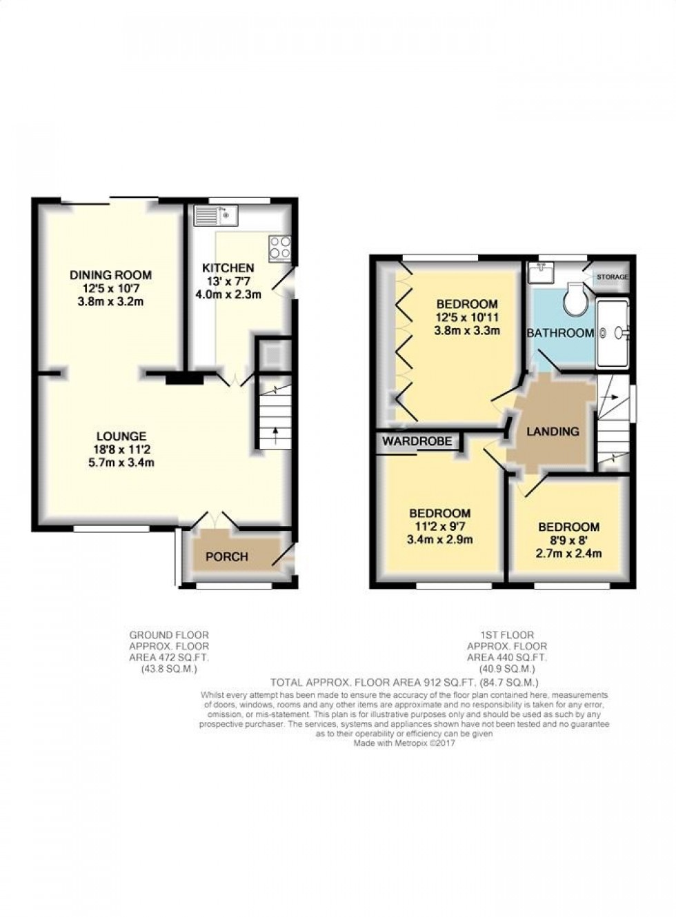 Floorplan for Stanwell, Middlesex, TW19