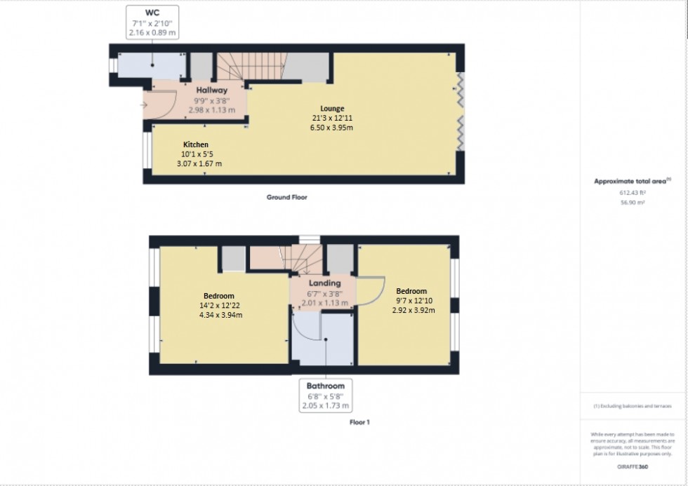 Floorplan for Ashford, Surrey, TW15