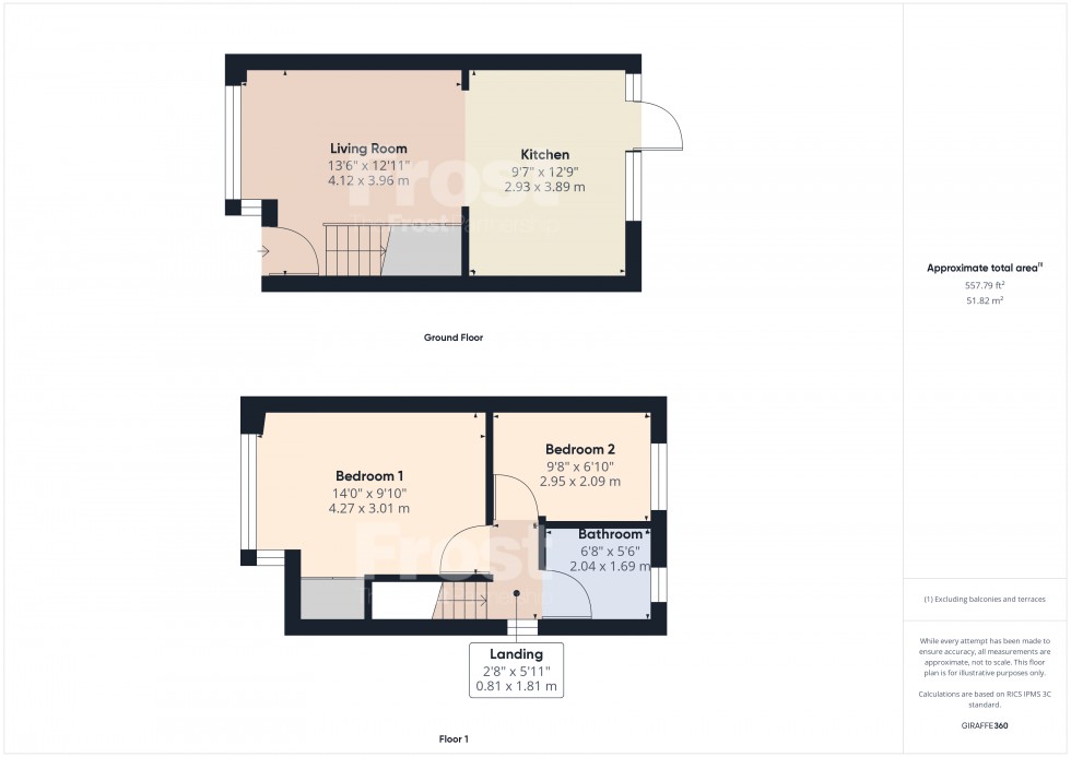 Floorplan for Stanwell, Middlesex, TW19