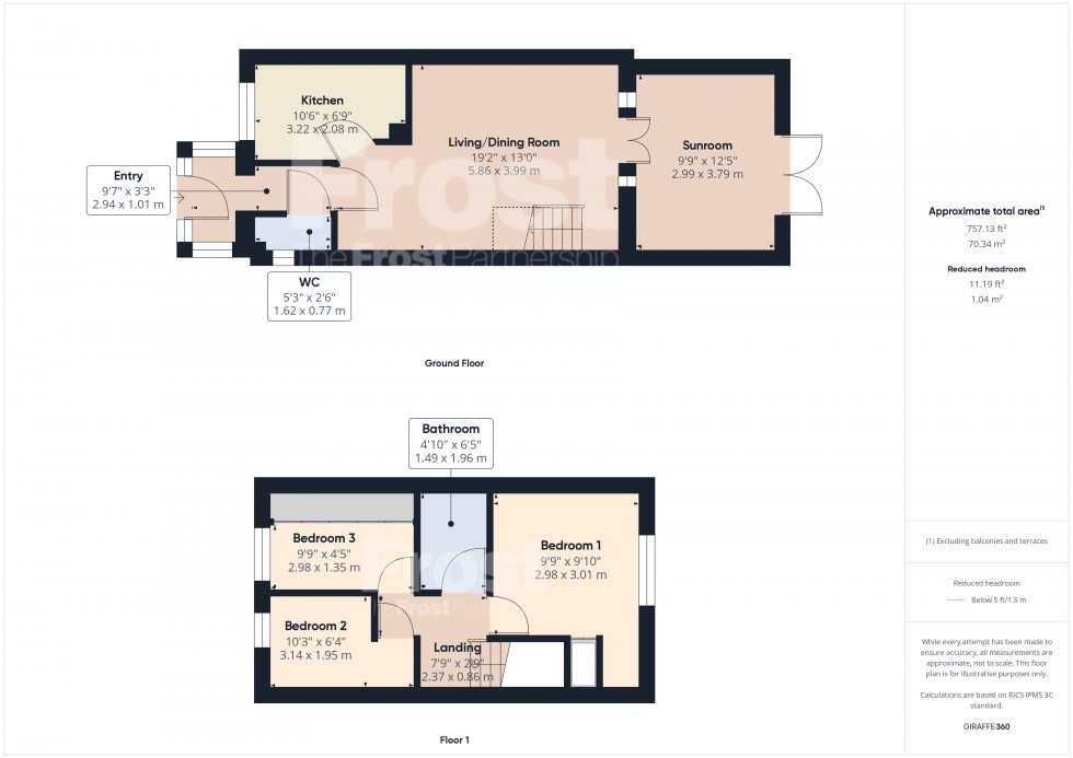 Floorplan for Stanwell, Middlesex, TW19