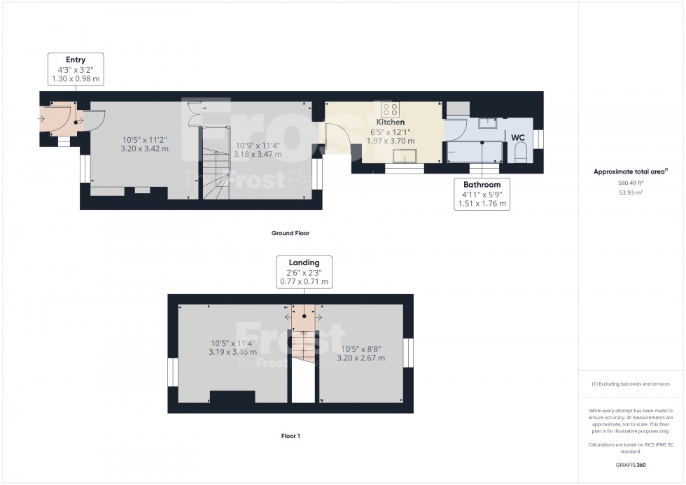 Floorplan for Staines-upon-Thames, Middlesex, TW18