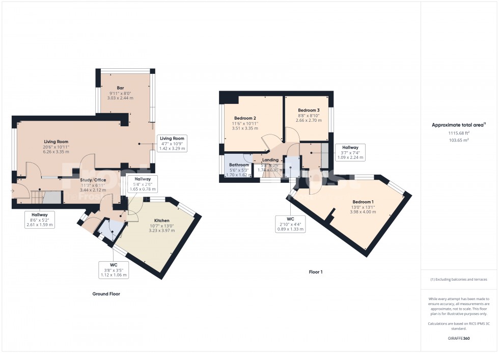 Floorplan for Ashford, Surrey, TW15