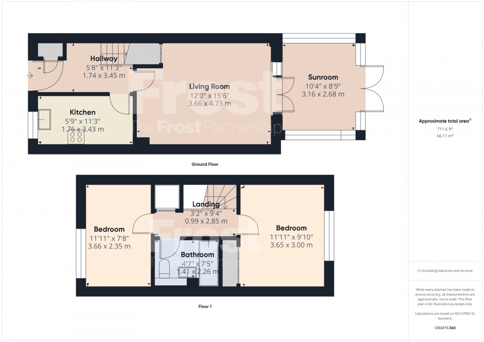 Floorplan for Ashford, Middlesex, TW15