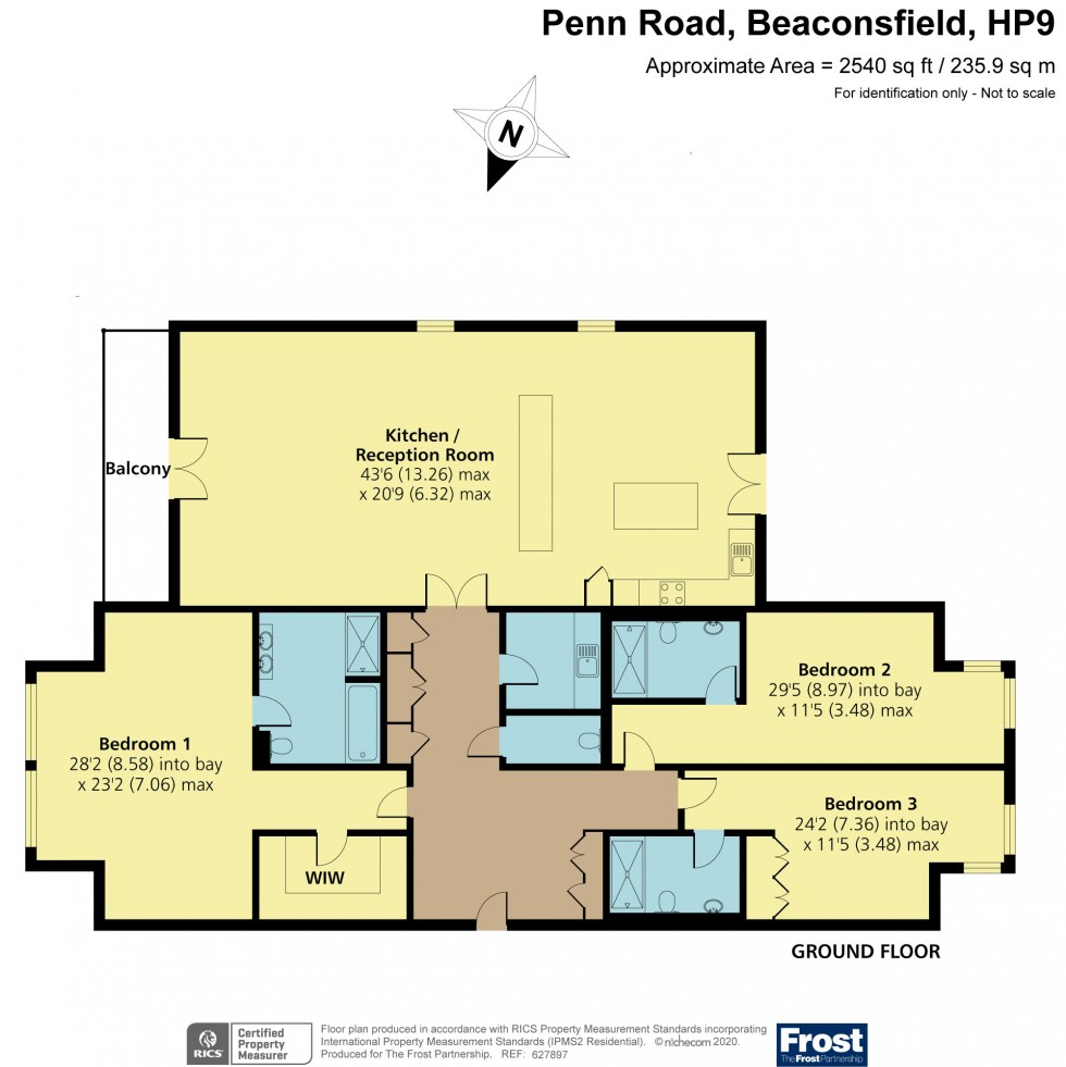 Floorplan for Penn Road, Beaconsfield, HP9