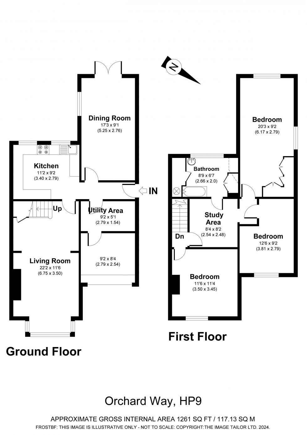 Floorplan for Holmer Green, Holmer Green, HP15