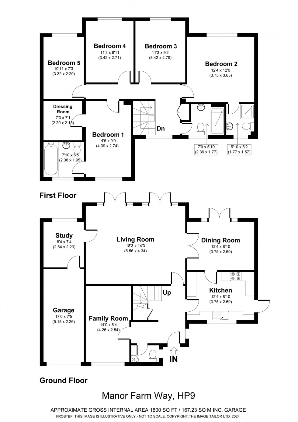 Floorplan for Seer Green, Buckinghamshire, HP9