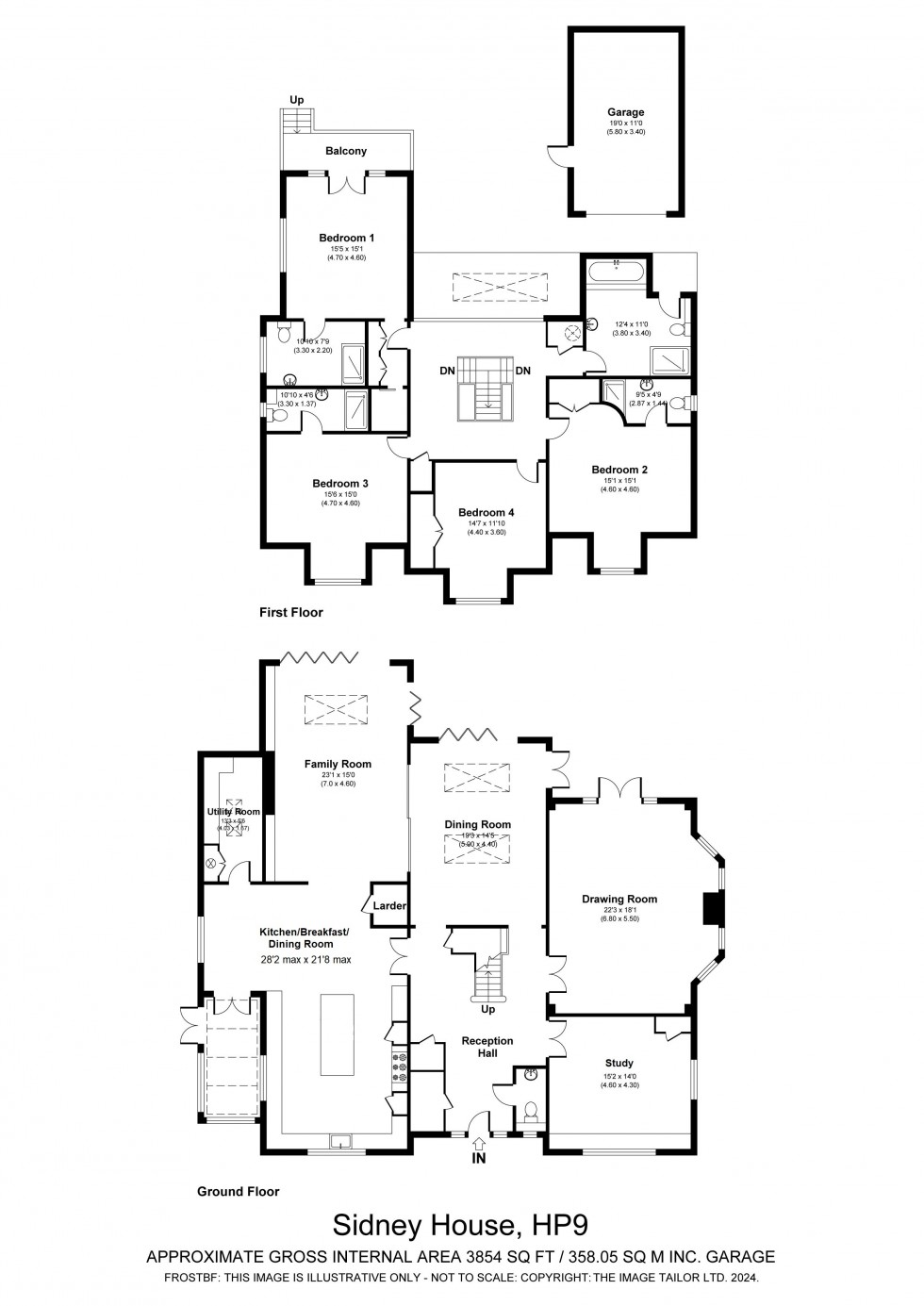 Floorplan for Seer Green, Beaconsfield, HP9