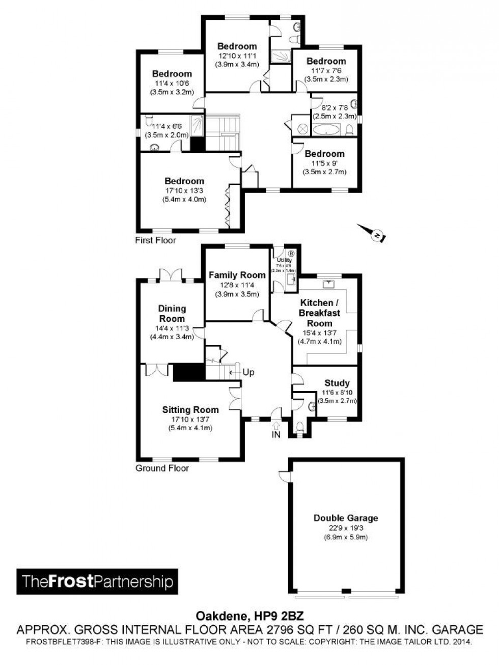 Floorplan for Beaconsfield, Bucks, HP9