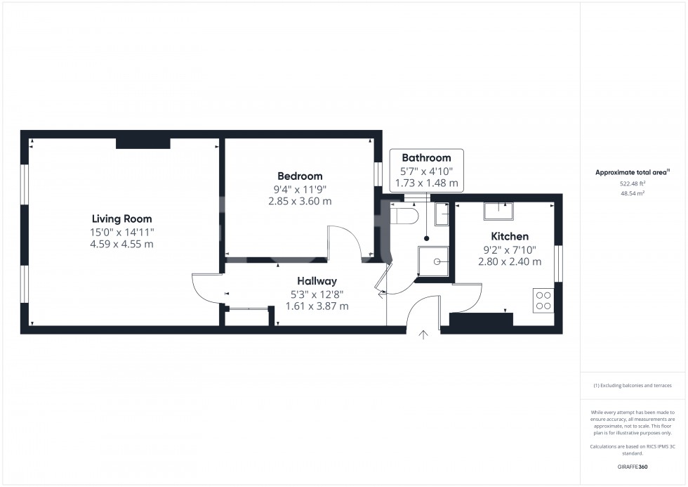 Floorplan for Cippenham, Slough, SL1