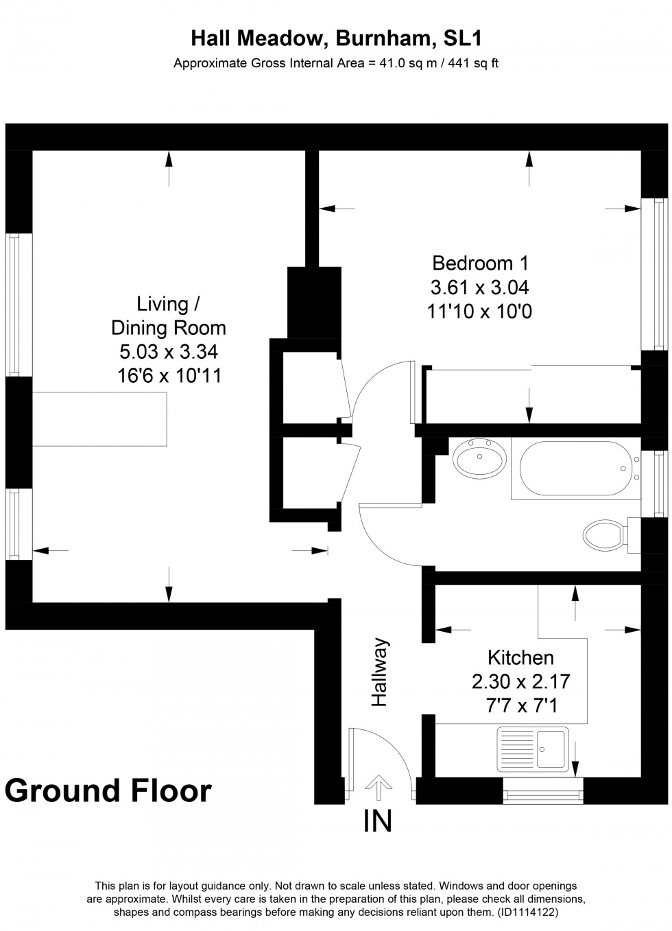 Floorplan for Burnham, Burnham, SL1