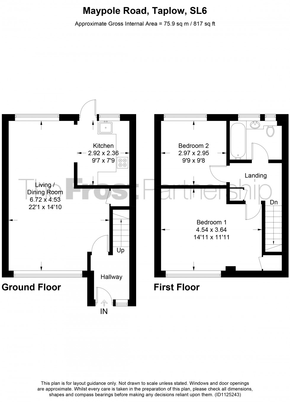 Floorplan for Taplow, Taplow, SL6