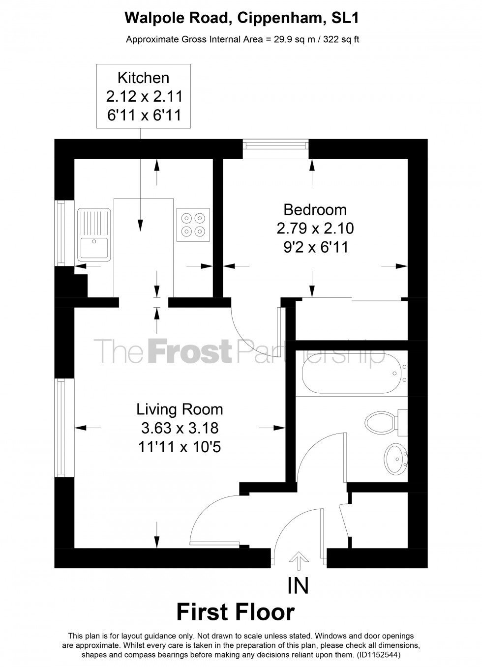 Floorplan for Cippenham, , SL1