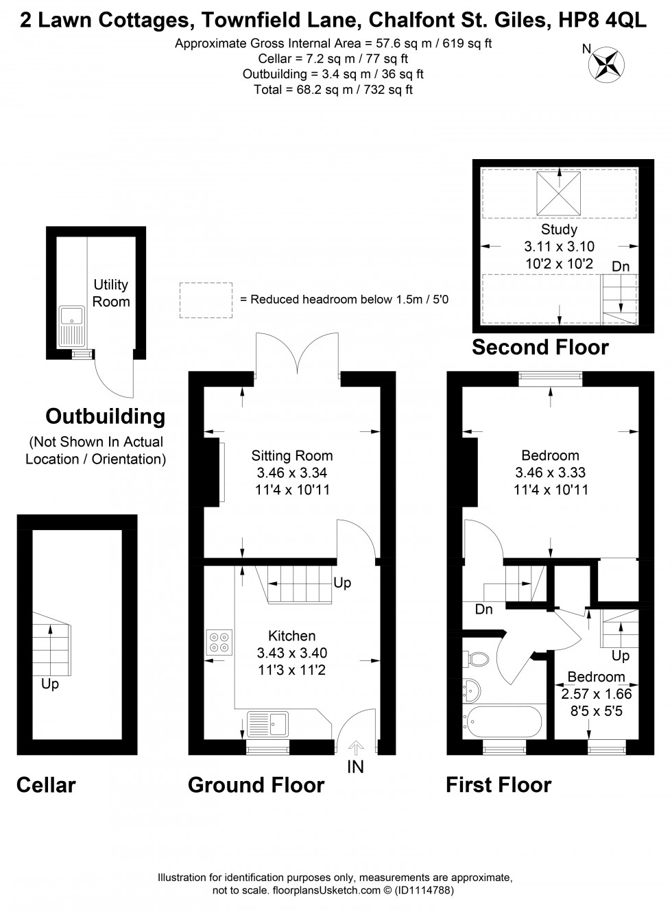 Floorplan for Chalfont St. Giles, , HP8