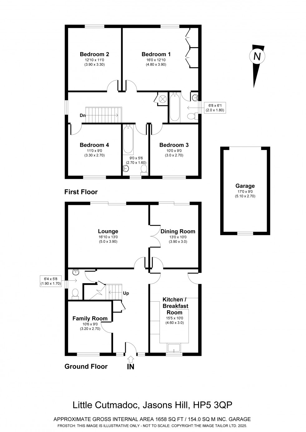 Floorplan for Jasons Hill, Ley Hill, HP5