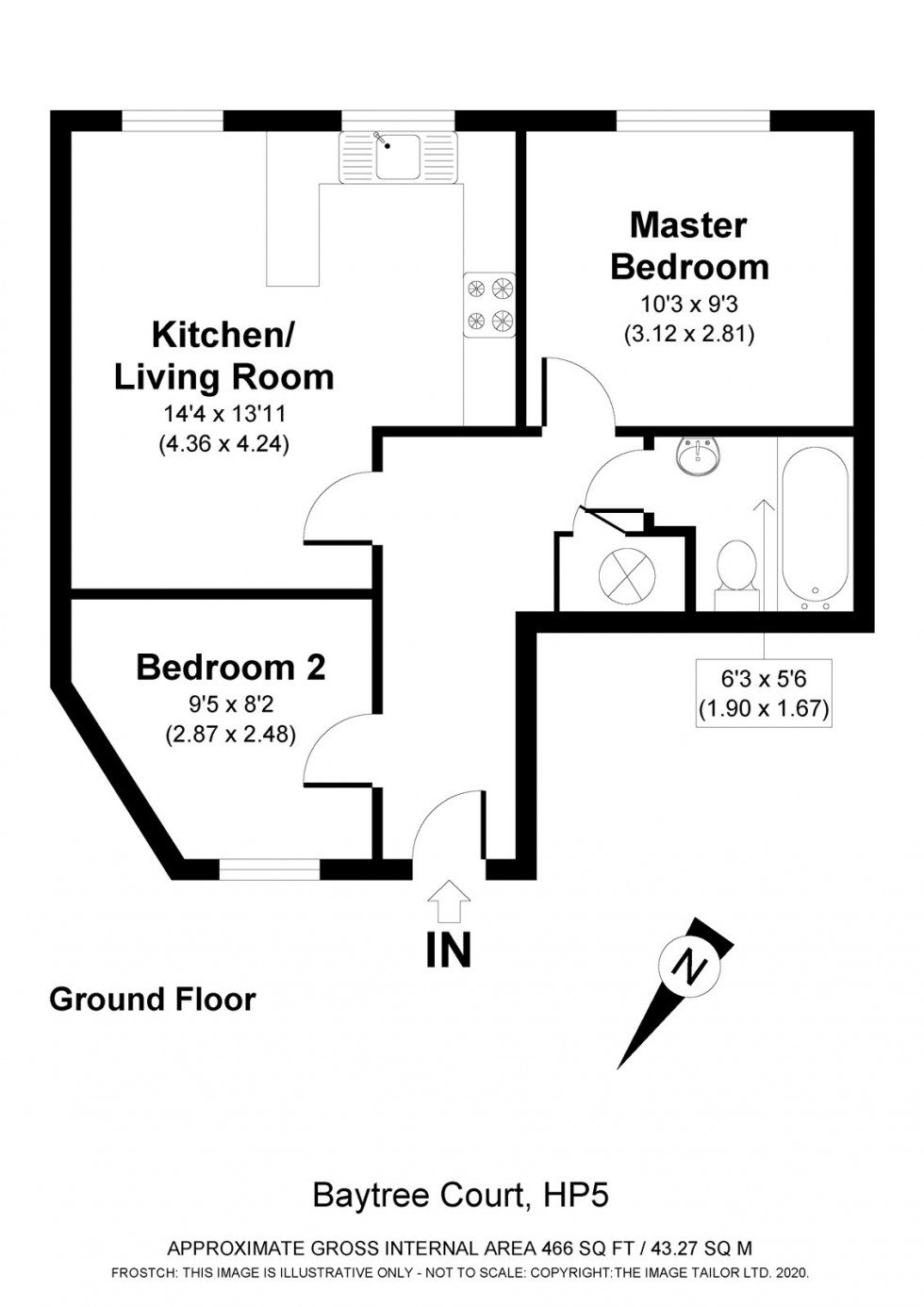 Floorplan for Hospital Hill, Chesham, HP5