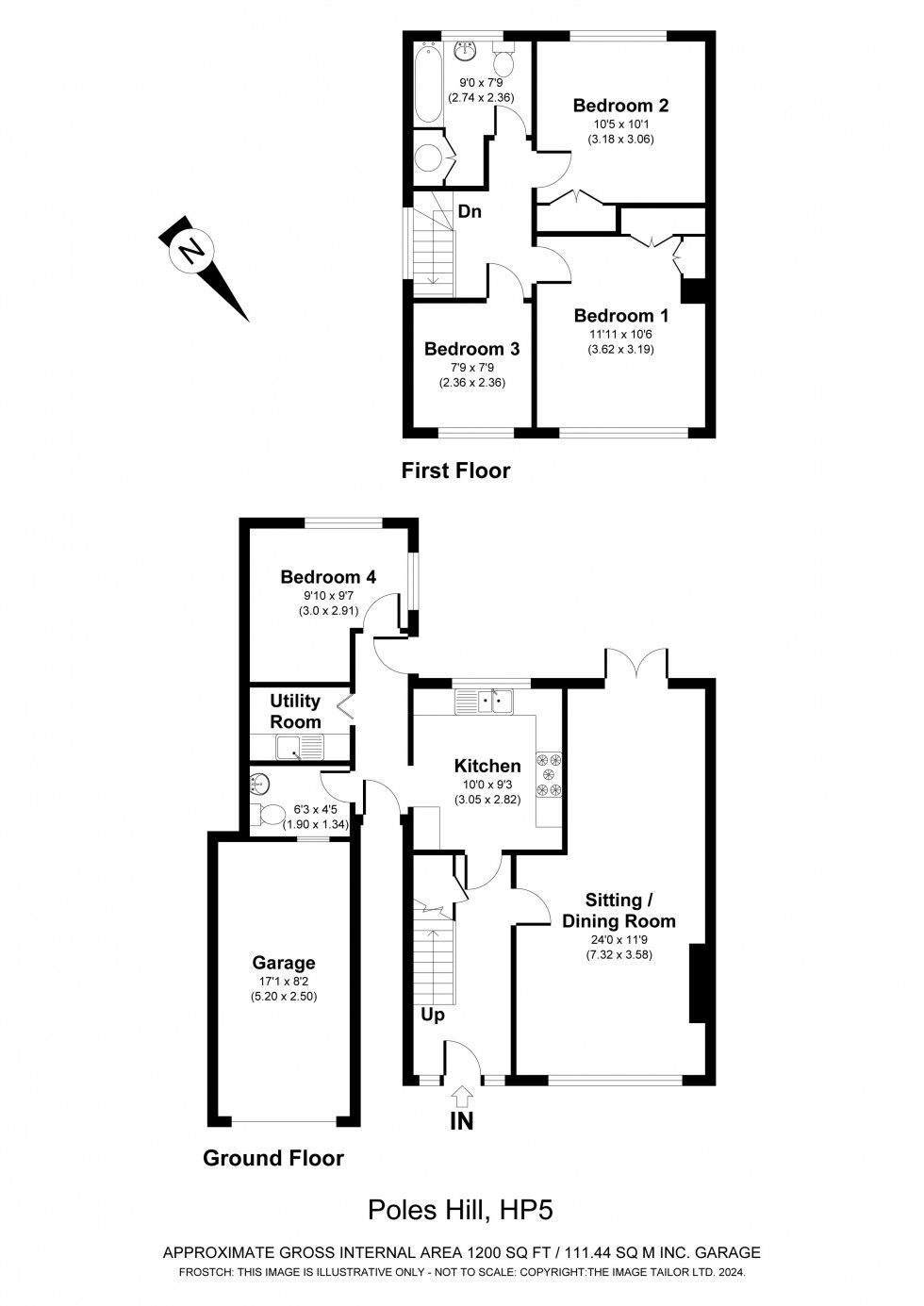 Floorplan for Chesham, Bucks., HP5