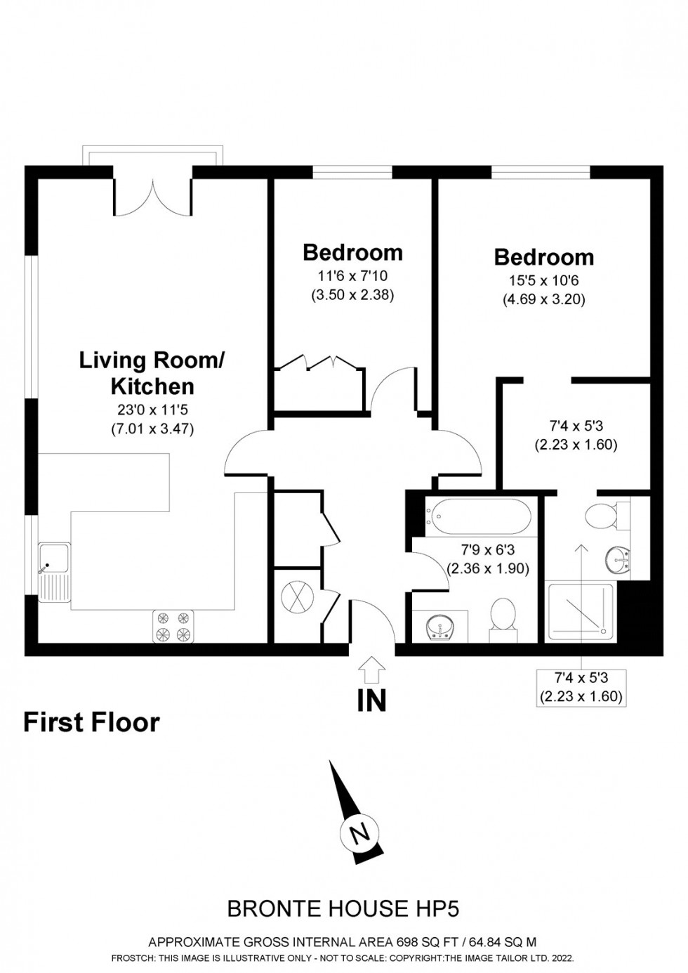 Floorplan for Farriers Way, Chesham, HP5