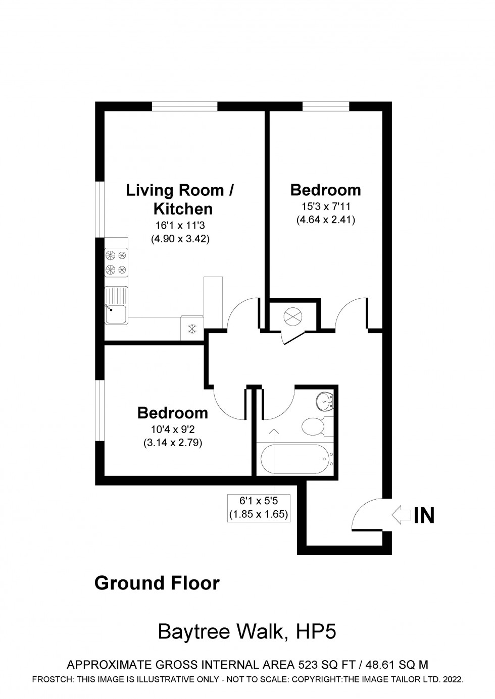 Floorplan for Chesham, Bucks, HP5