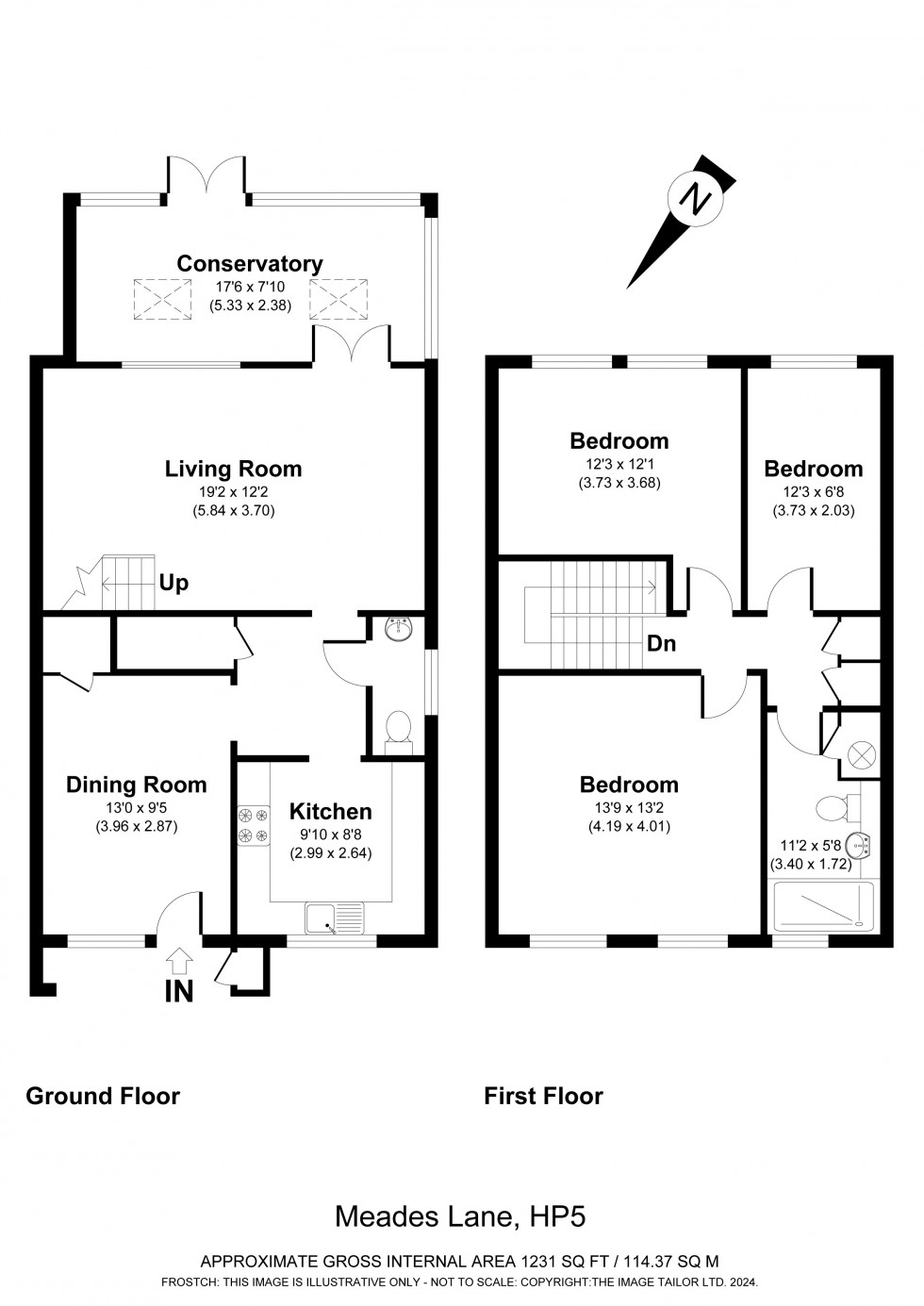 Floorplan for Chesham, , HP5