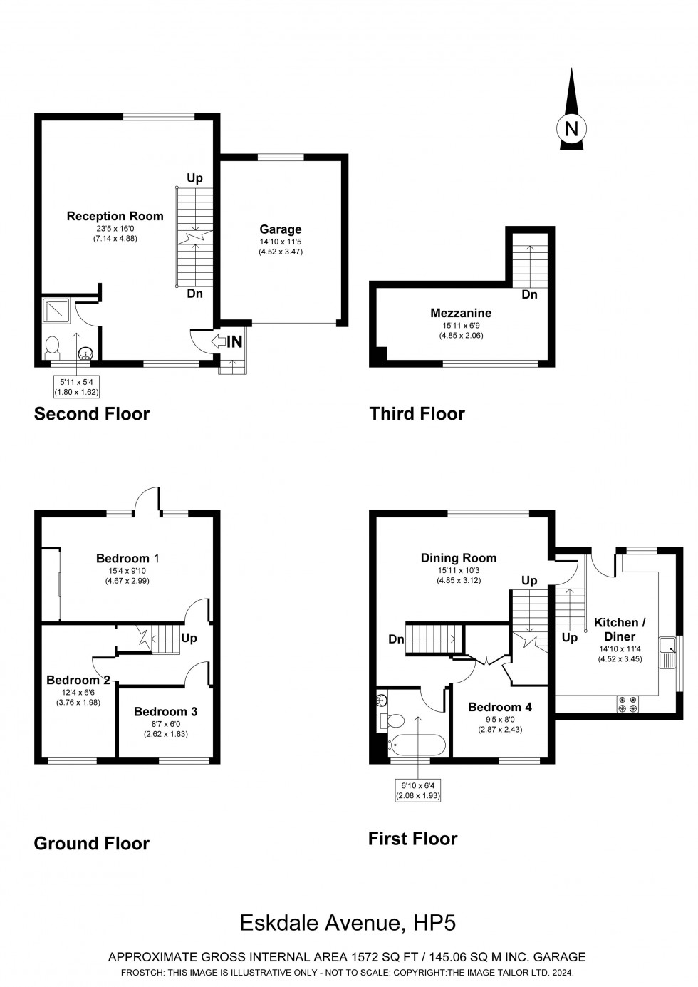 Floorplan for Chesham, Buckinghamshire, HP5