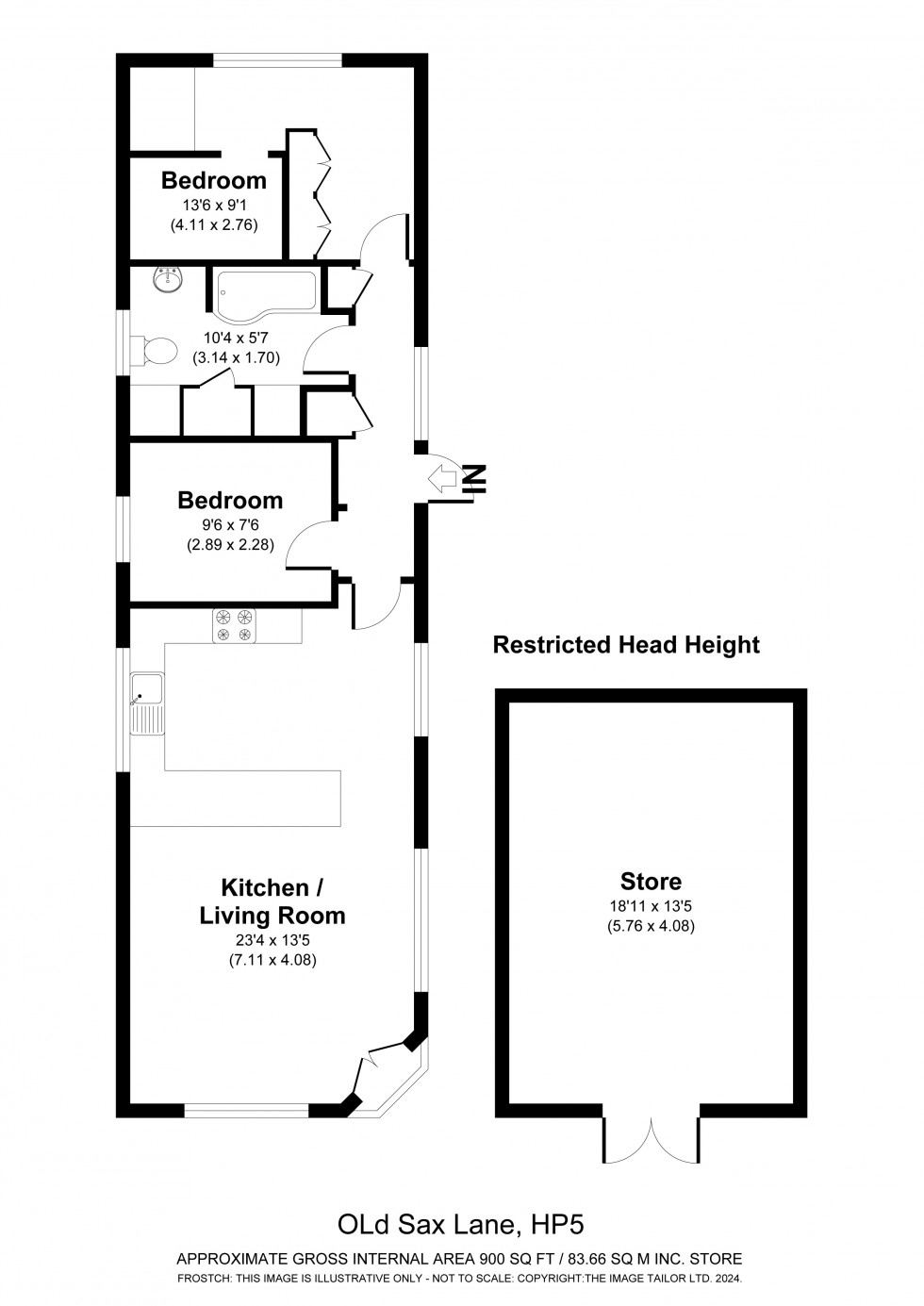 Floorplan for Chartridge, Chesham, HP5