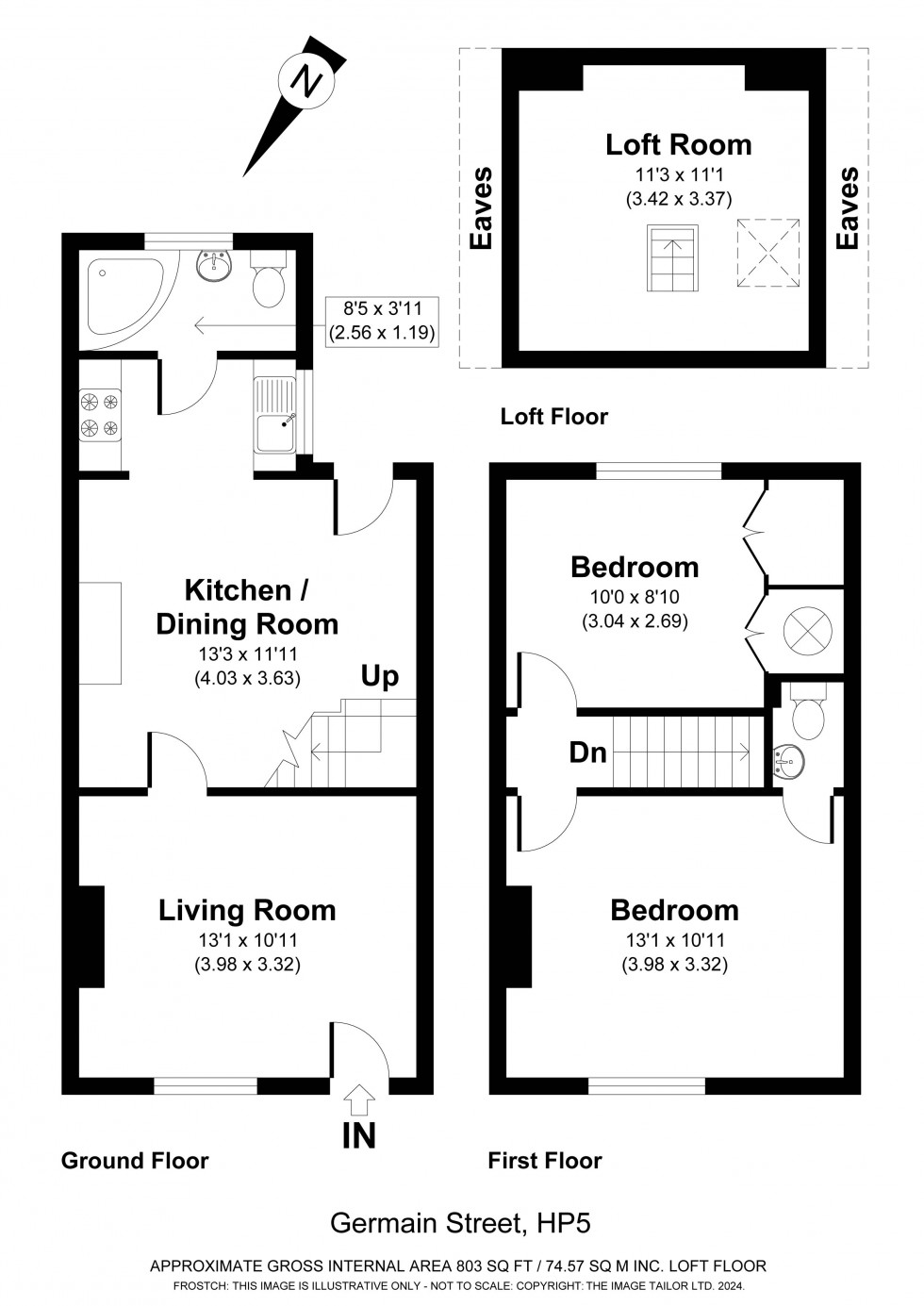 Floorplan for Chesham, Buckinghamshire, HP5