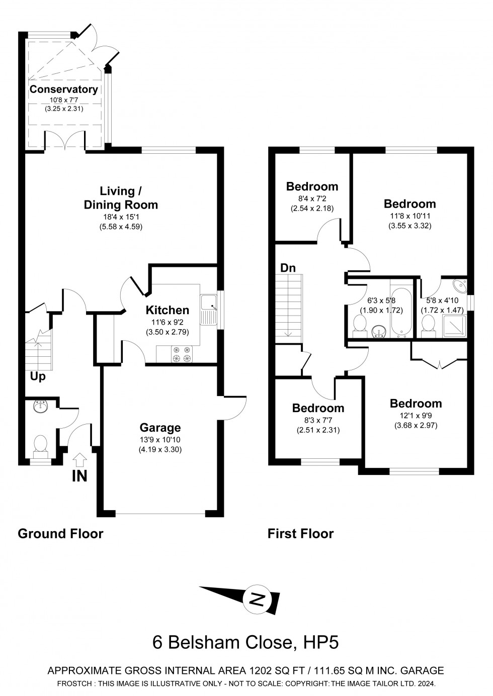 Floorplan for Chesham, Buckinghamshire, HP5