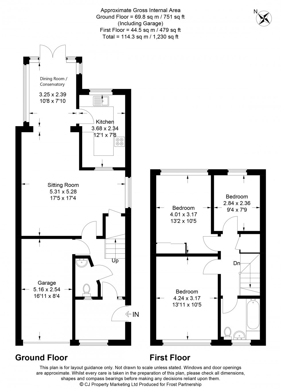 Floorplan for Chalfont St. Peter, Gerrards Cross, SL9