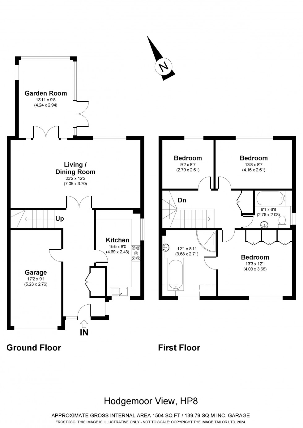 Floorplan for Chalfont St. Giles, Buckinghamshire, HP8