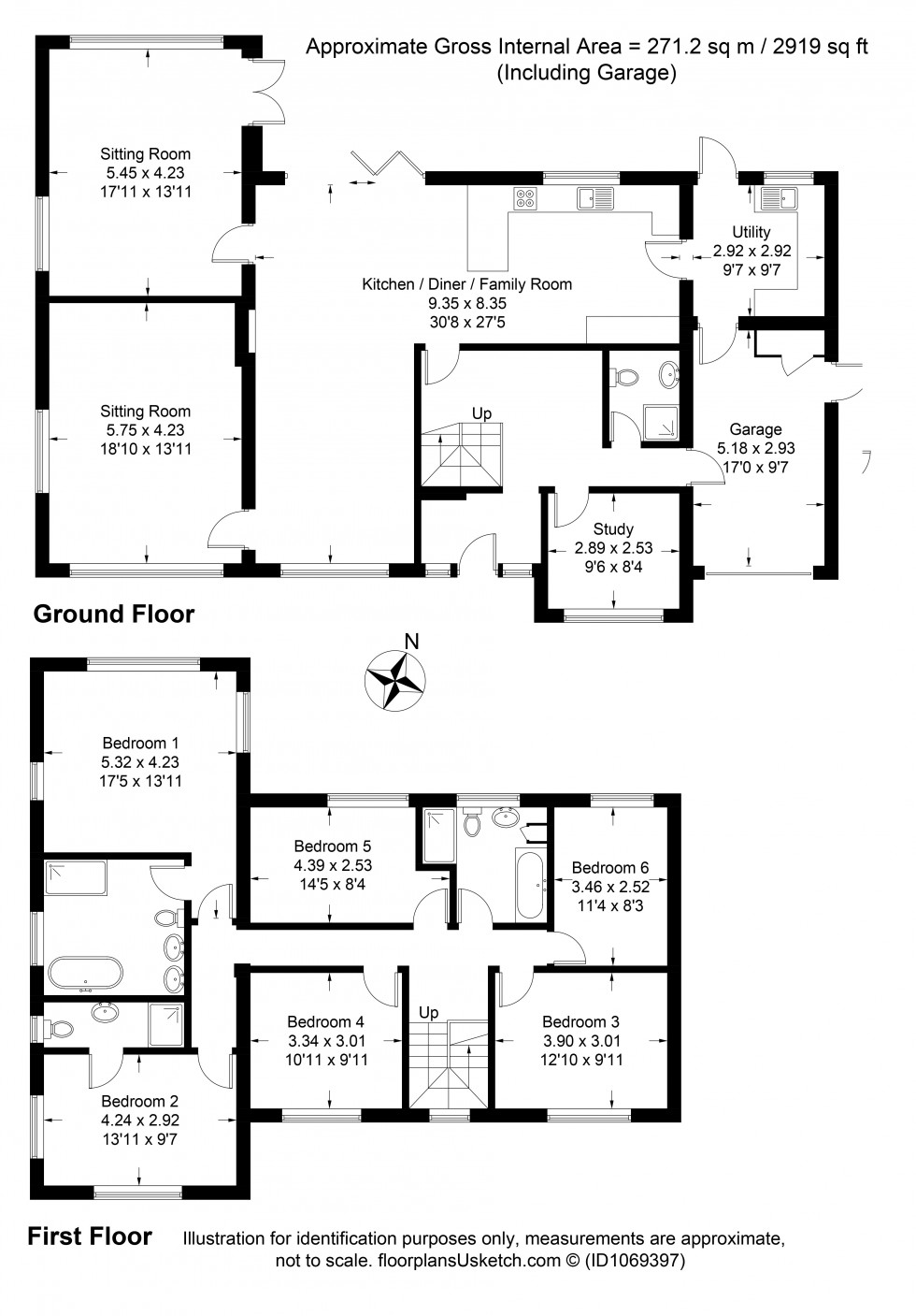 Floorplan for Chalfont St. Giles, Dibden Hill, HP8