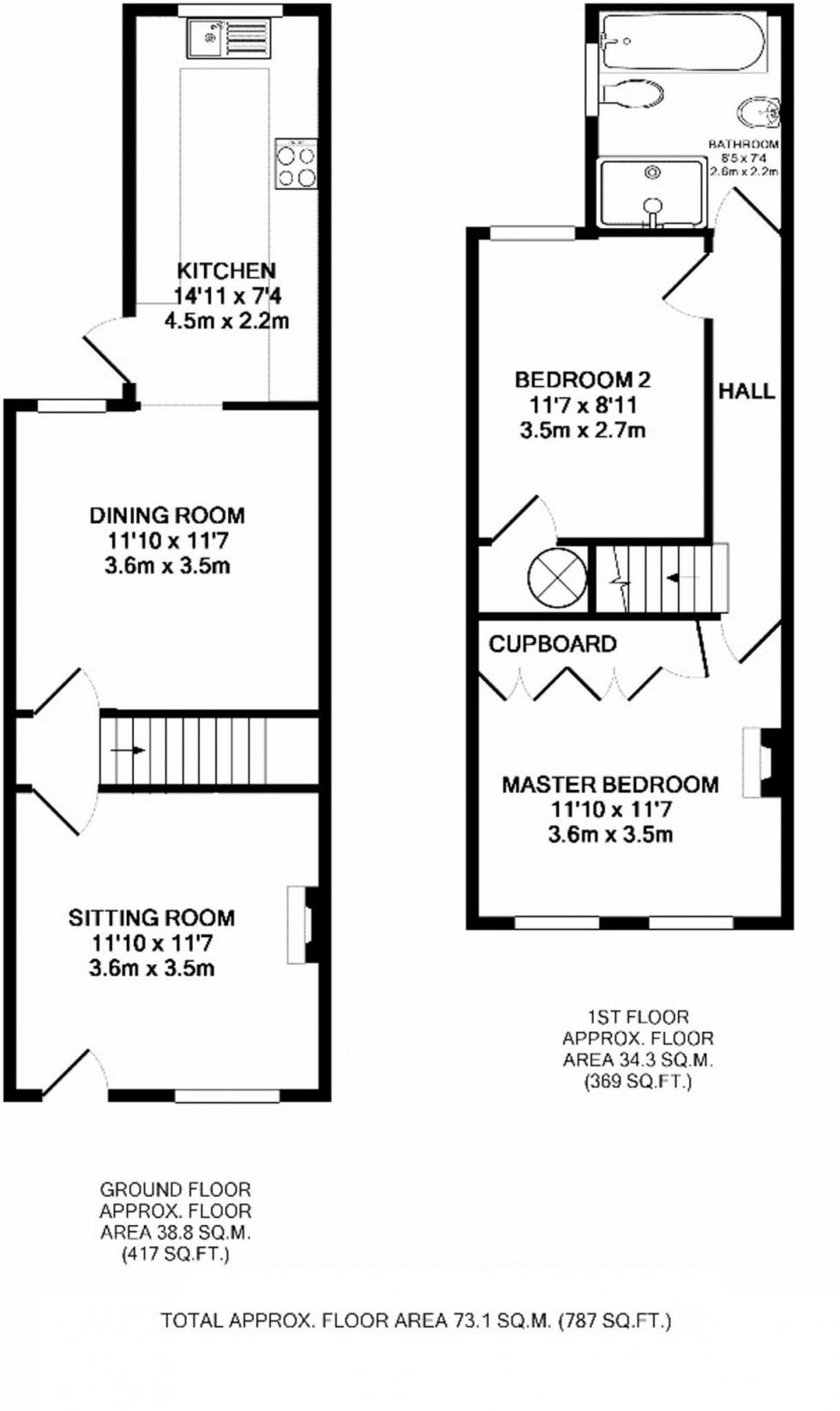 Floorplan for Seer Green, Beaconsfield, HP9