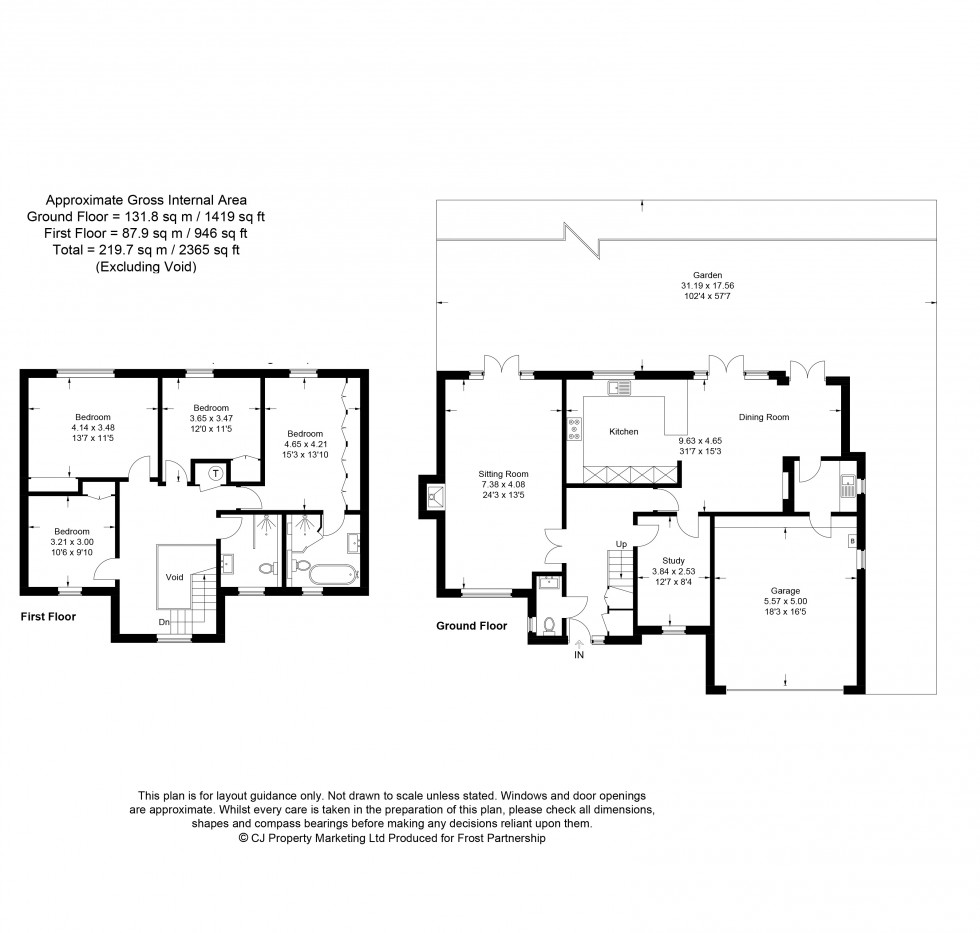 Floorplan for Outlook Drive, Chalfont St. Giles, HP8