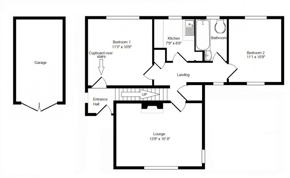 Floorplan for Chalfont St. Giles, Buckinghamshire, HP8