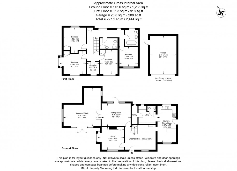 Floorplan for Nicol Road, Chalfont St Peter, SL9