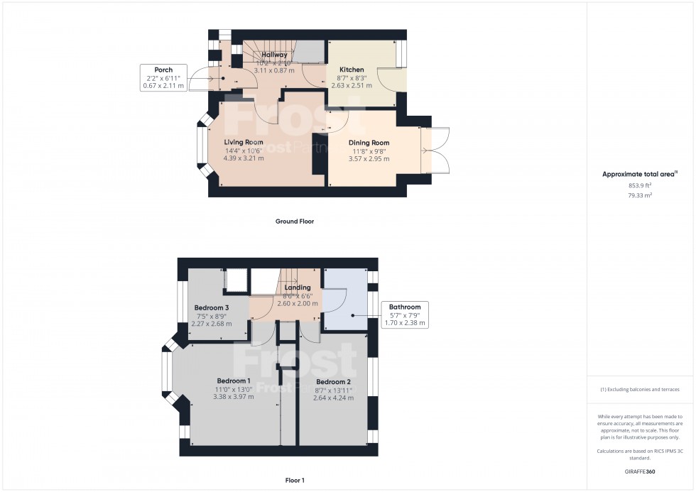 Floorplan for Feltham, Middlesex, TW14