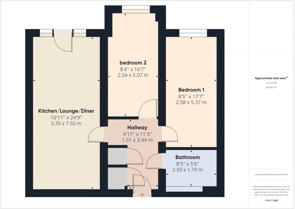 Floorplan for Feltham, Middlesex, TW13